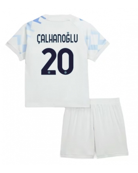 Inter Milan Hakan Calhanoglu #20 Maglia Gara Trasferta Repliche 2025-26 Bambino Maniche Corte